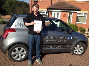 Rich is a great instructor very easy to get on with passed first time with only 4 faults