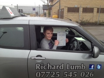 Just passed my driving test with Richard<br />
<br />
he is the best insructor around nice and friendly and always happy to help<br />
<br />
March 2013